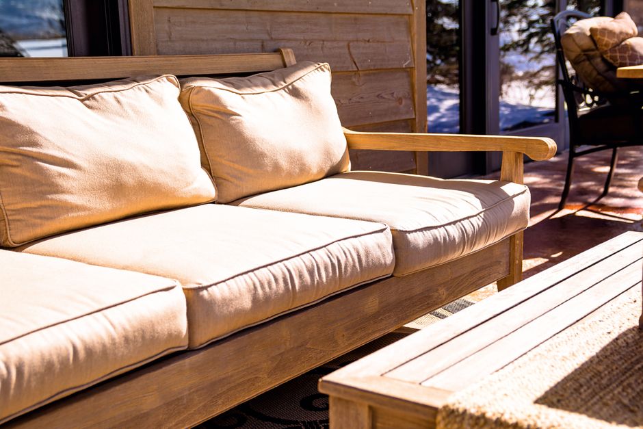 Cozy sundowner corner with warm ambient lighting. Cozy sundowner corner with warm ambient lighting.
