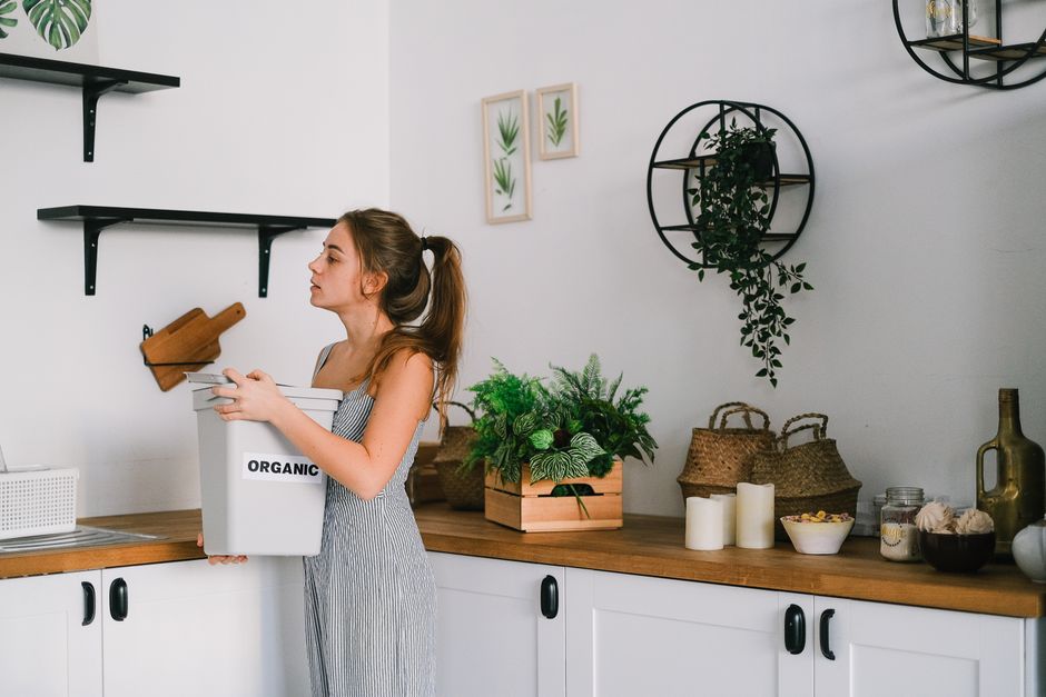 Wooden shelf displaying sustainable, packaging-free toiletries. Wooden shelf displaying sustainable, packaging-free toiletries.