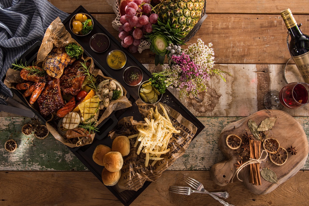 Cozy fall dining table with warm colors. Cozy fall dining table with warm colors.